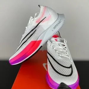 Nike ZoomX Streakfly Racing Shoes DJ6566-100 Men’s In Hand Ready To Ship Nike ZoomX Streakfly White Flash Crimson Red Pink Violet  main image 4